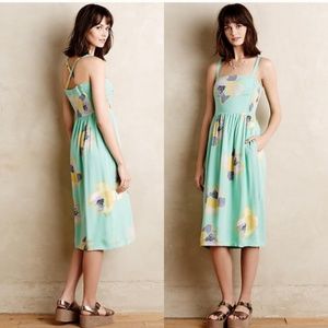 Anthro Sketchbook midi dress XS